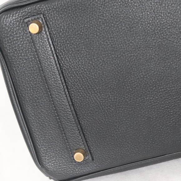 HERMES Birkin 35 Black Handbag Noir Togo‎ with Gold Hardware A Square Engraved - Picture 7 of 16